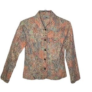 Analogy Women’s Multi Color Blazer - EUC